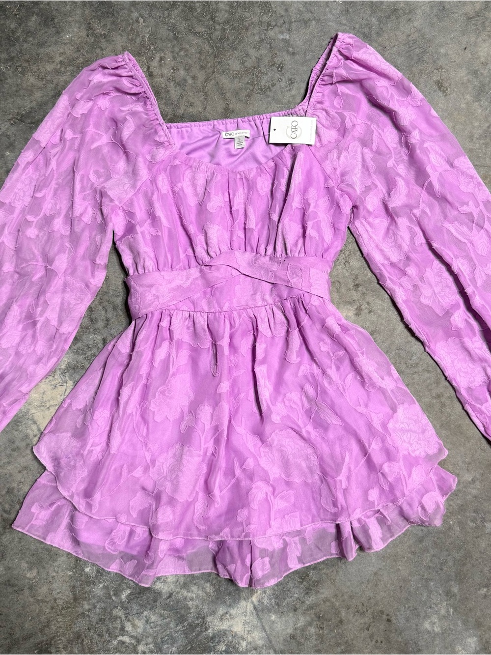 NWT Cato Lilac Floral Romper